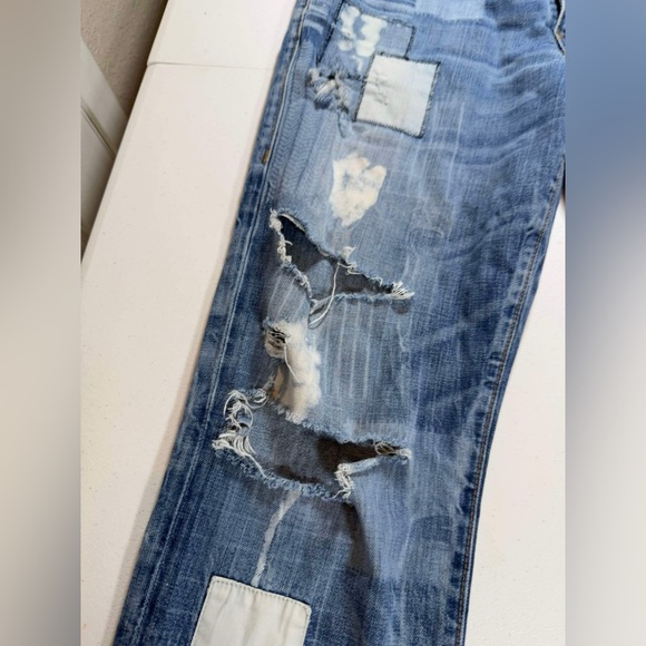 True Religion Billy Strange Brew First Edition extremely Distressed Jeans Sz 32 - Picture 8 of 14